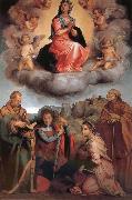 Andrea del Sarto Glory of Virgin Mary and four Christ oil on canvas